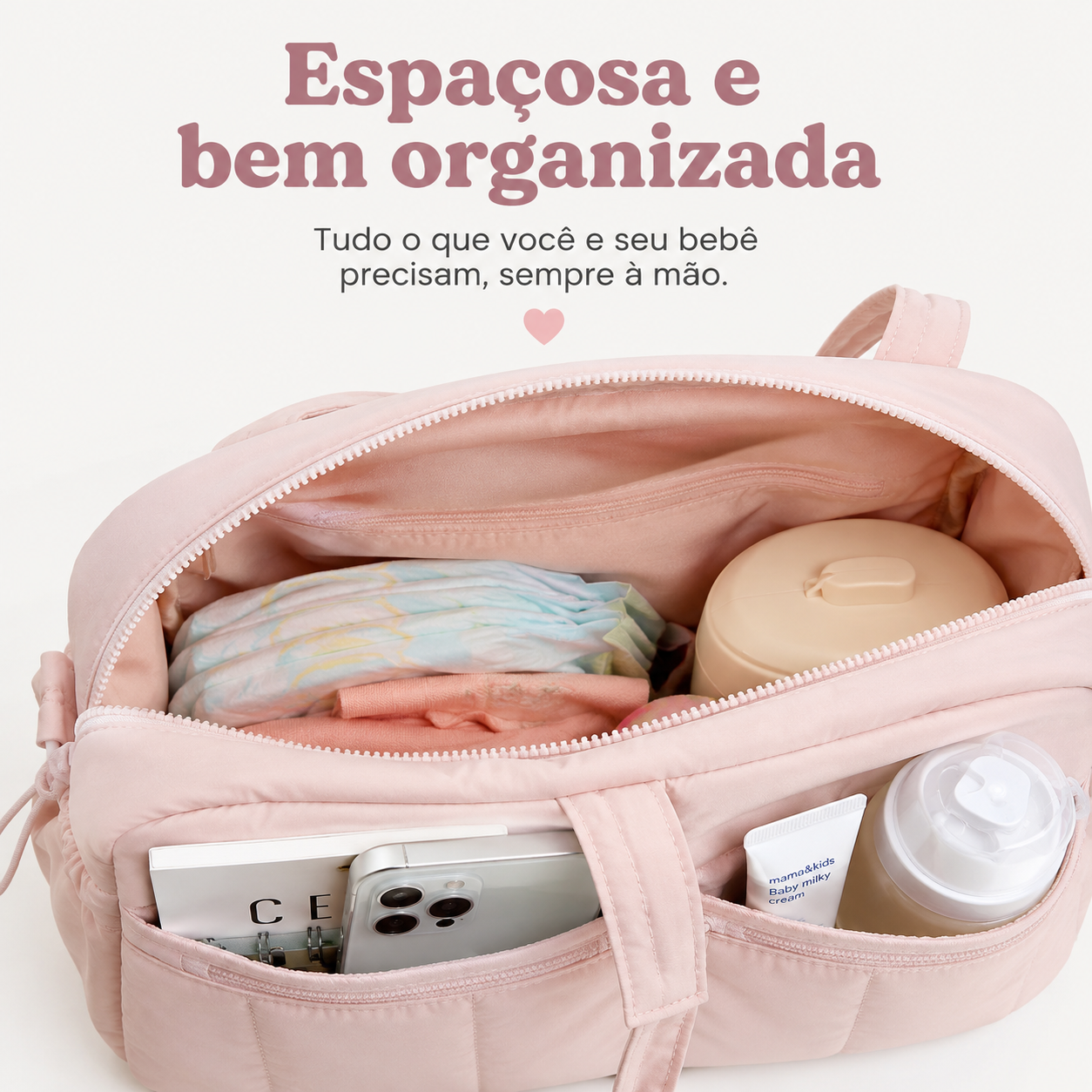 Mala de Maternidade Organizadora – Aylla Puffer Bag