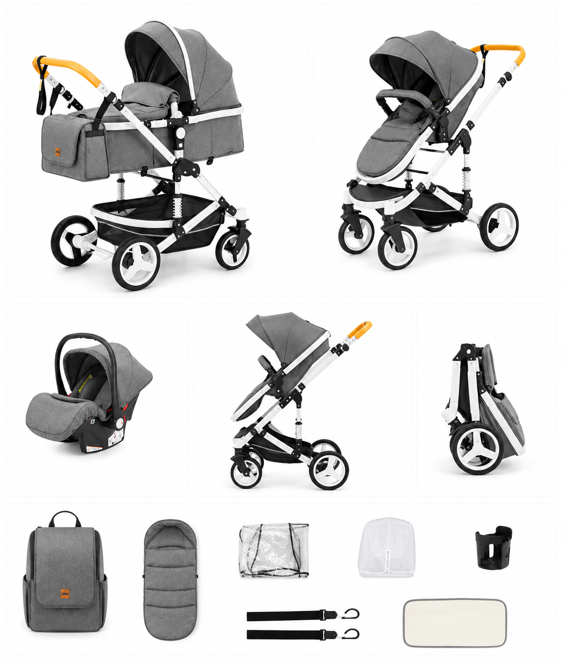 Carrinho de Passeio 3 em 1 – Aylla Evolve Trio