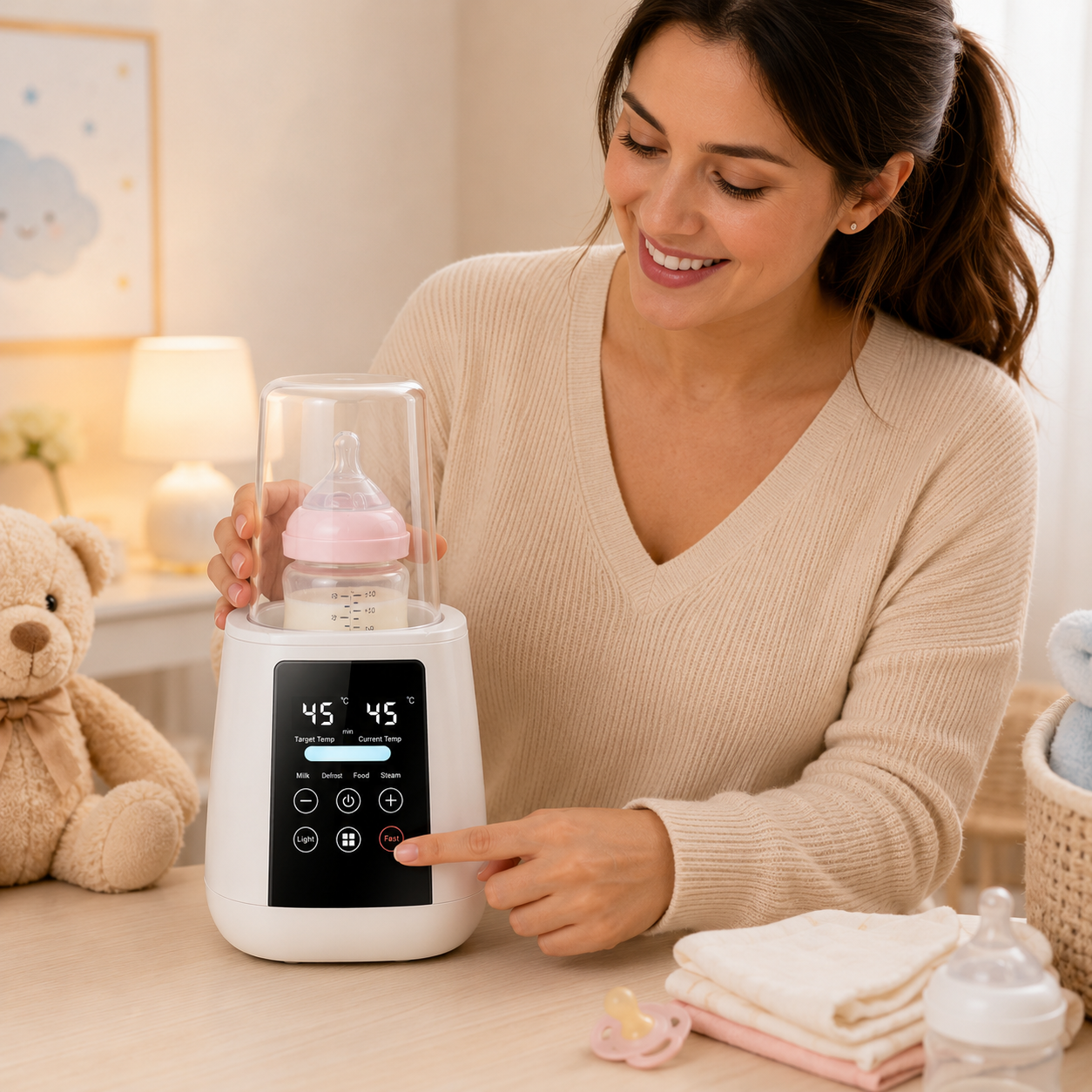 Aquecedor e Esterilizador de Biberões Digital 6 em 1 – Aylla & Co.