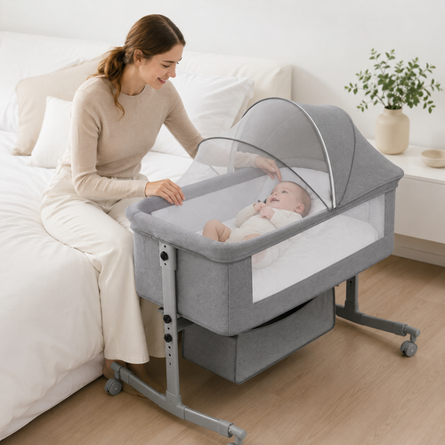Cuna Next to Me Premium 3 en 1 – Aylla Side
