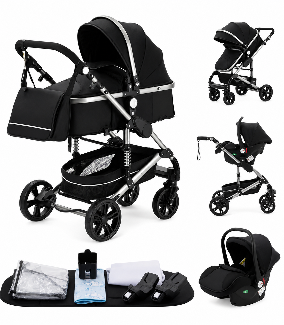 Carrinho de Passeio 3 em 1 – Aylla Evolve Trio