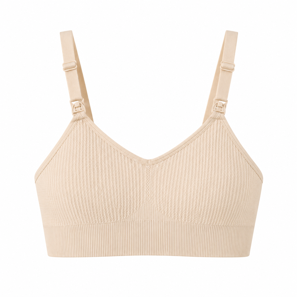 Sutiã de Amamentação em Malha Canelada – Aylla Cozy Bra