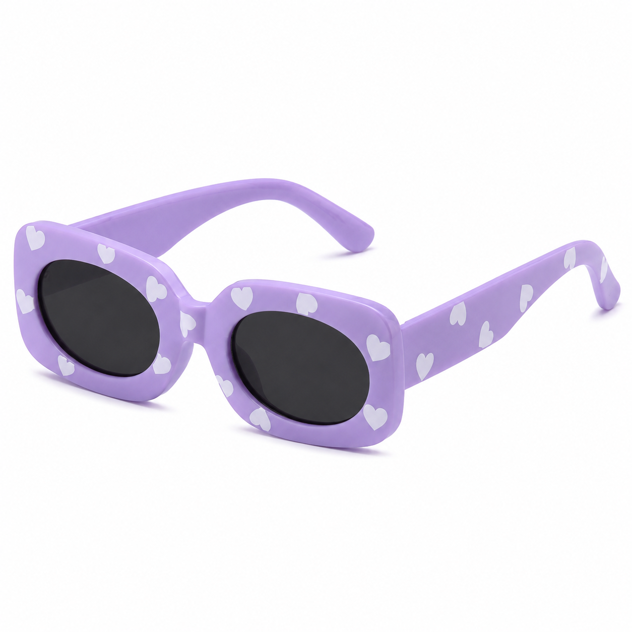 Gafas de sol infantiles vintage de corazones