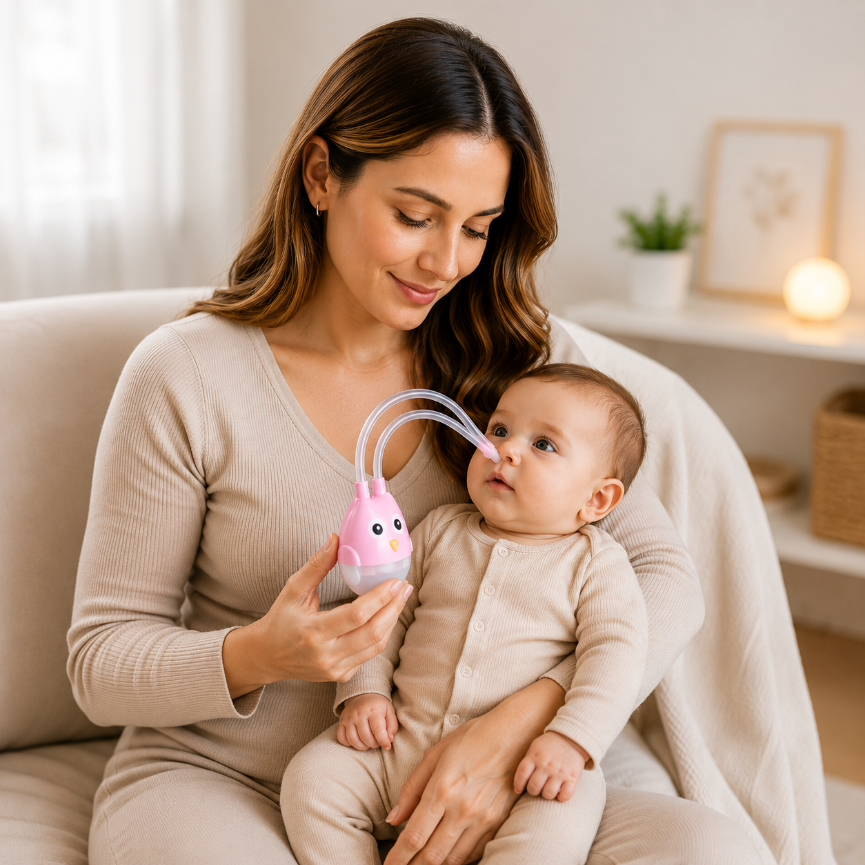 Aspirador Nasal de Sucção Infantil