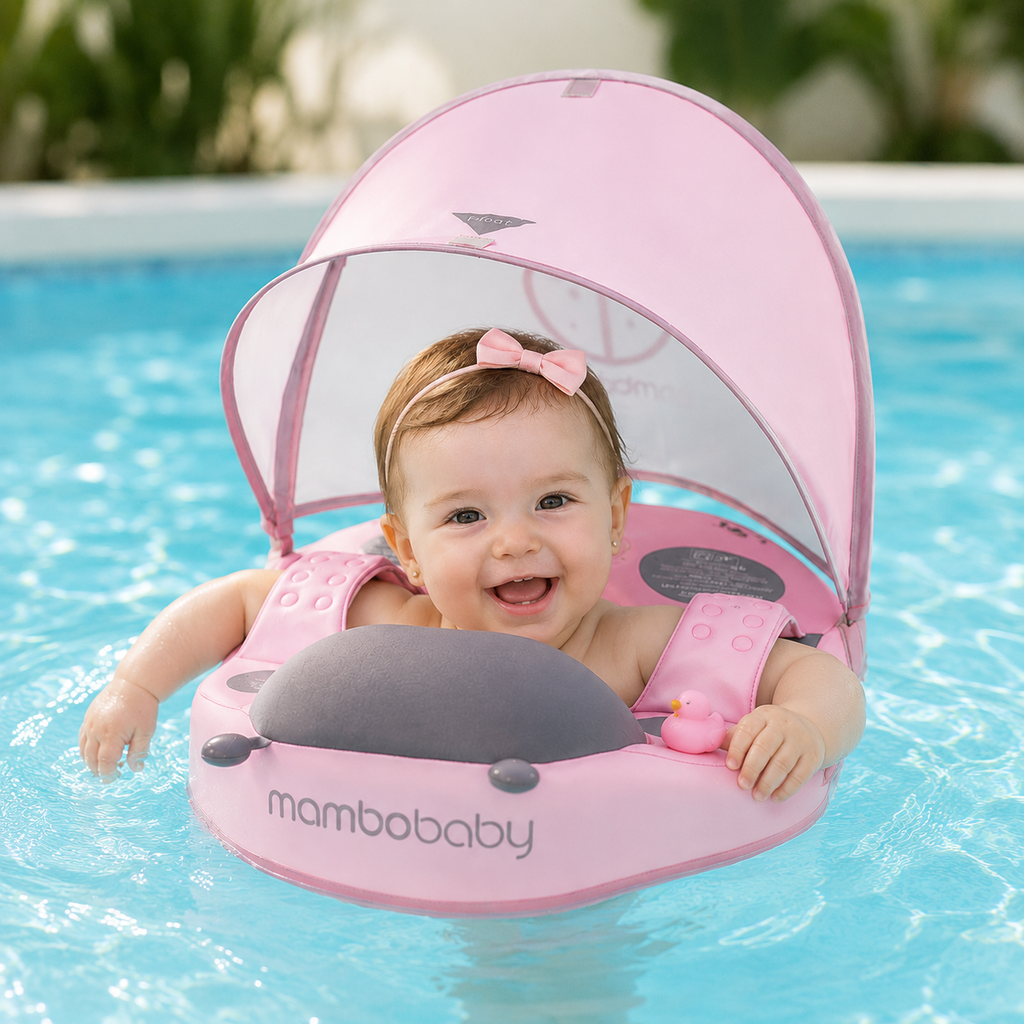 Boia Bebé Mambobaby Não Inflável com Proteção Solar