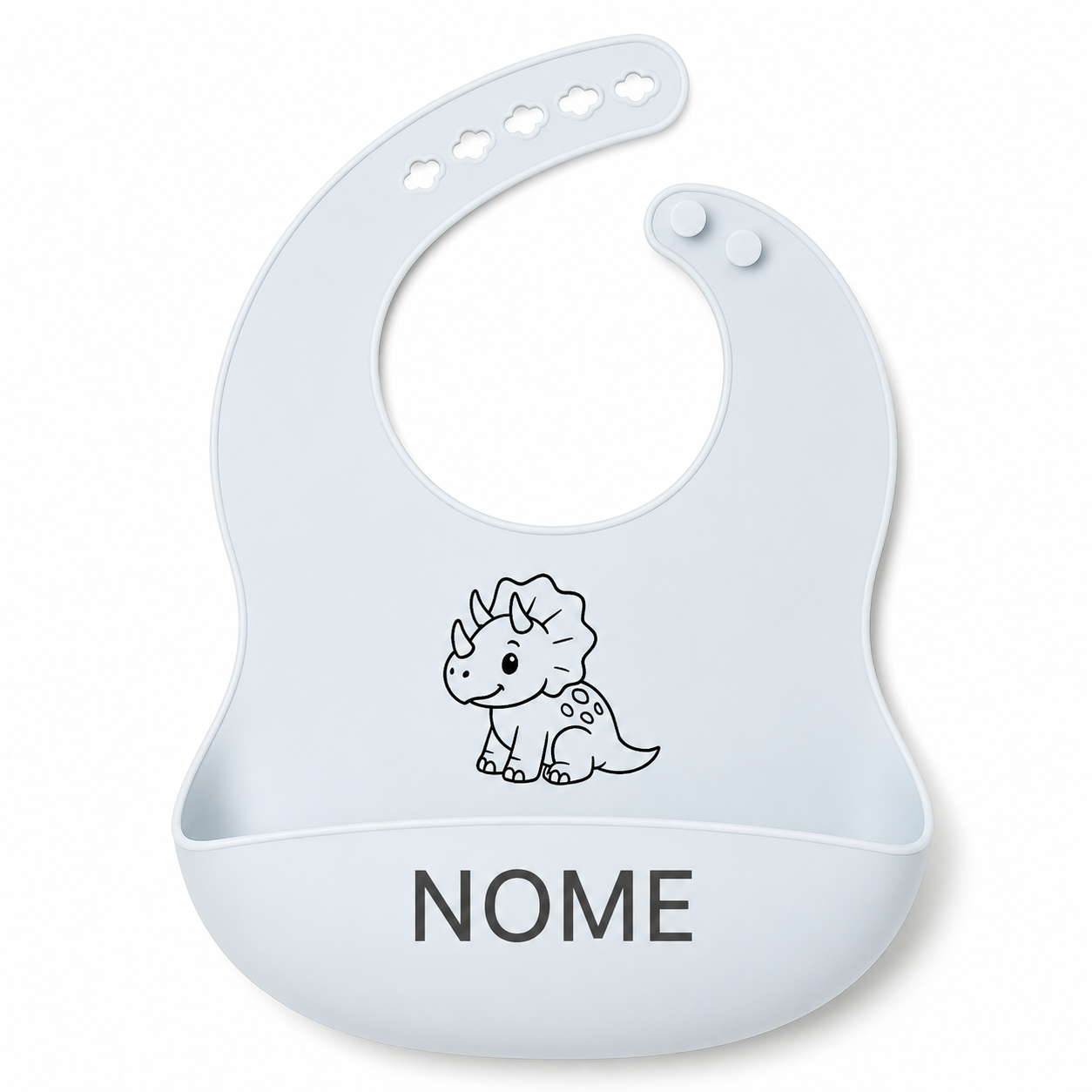 Babero personalizado de silicona con nombre - Aylla & Co.