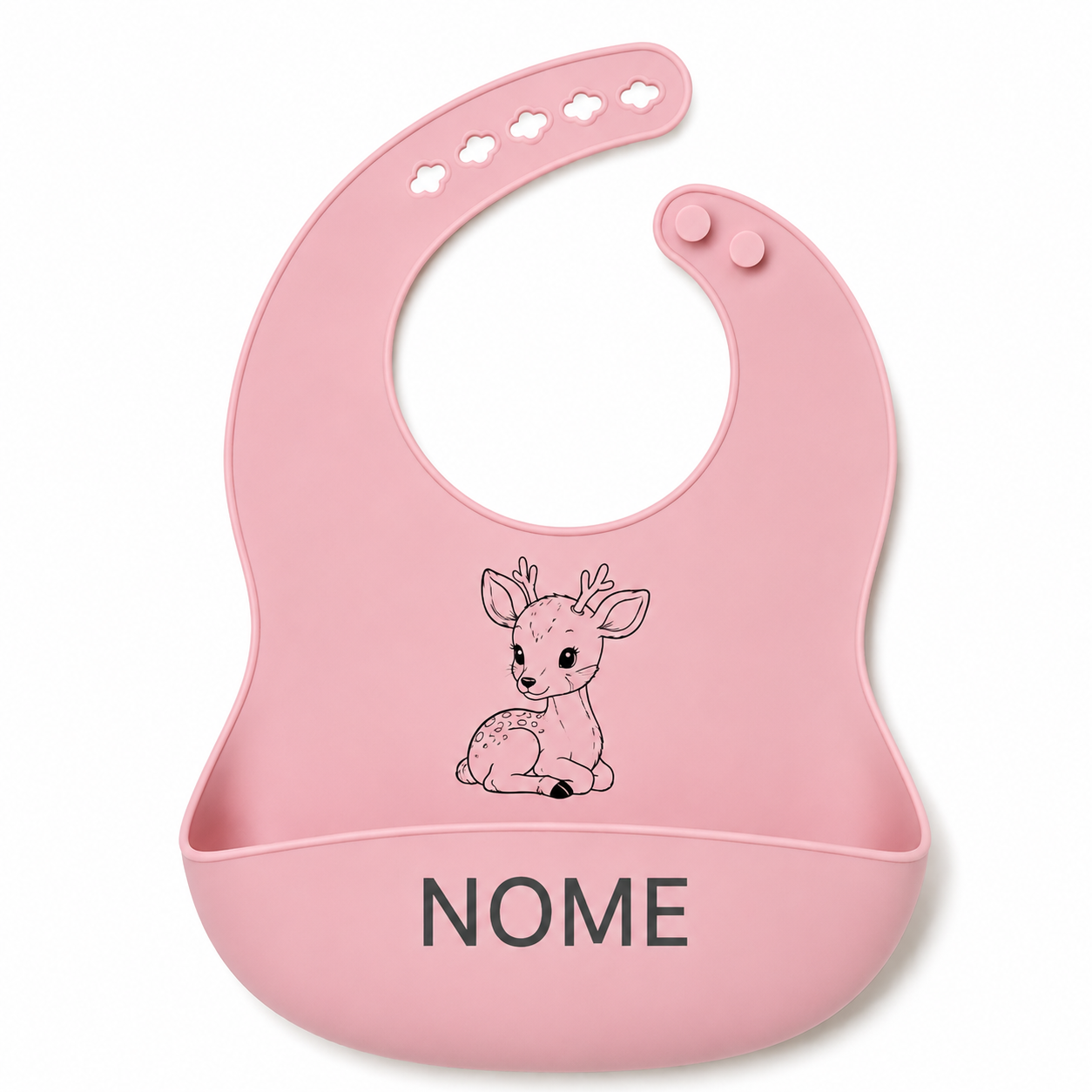 Babero personalizado de silicona con nombre - Aylla & Co.