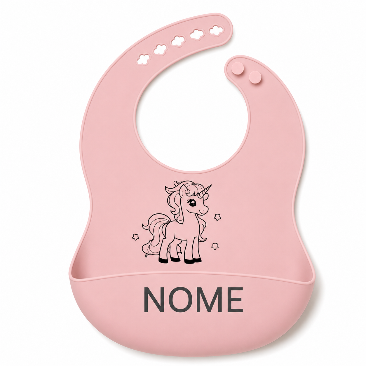 Babero personalizado de silicona con nombre - Aylla & Co.
