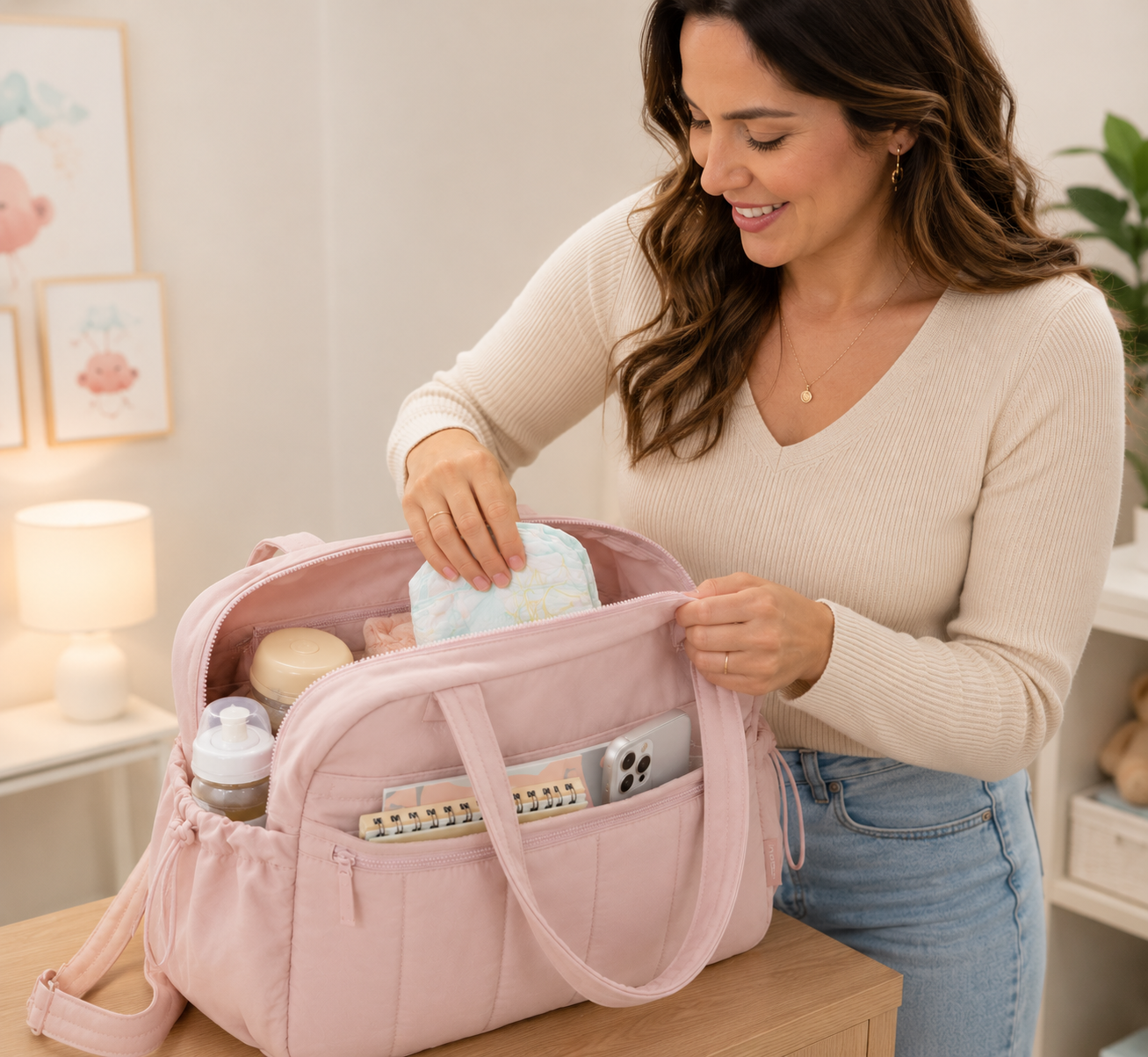 Mala de Maternidade Organizadora – Aylla Puffer Bag