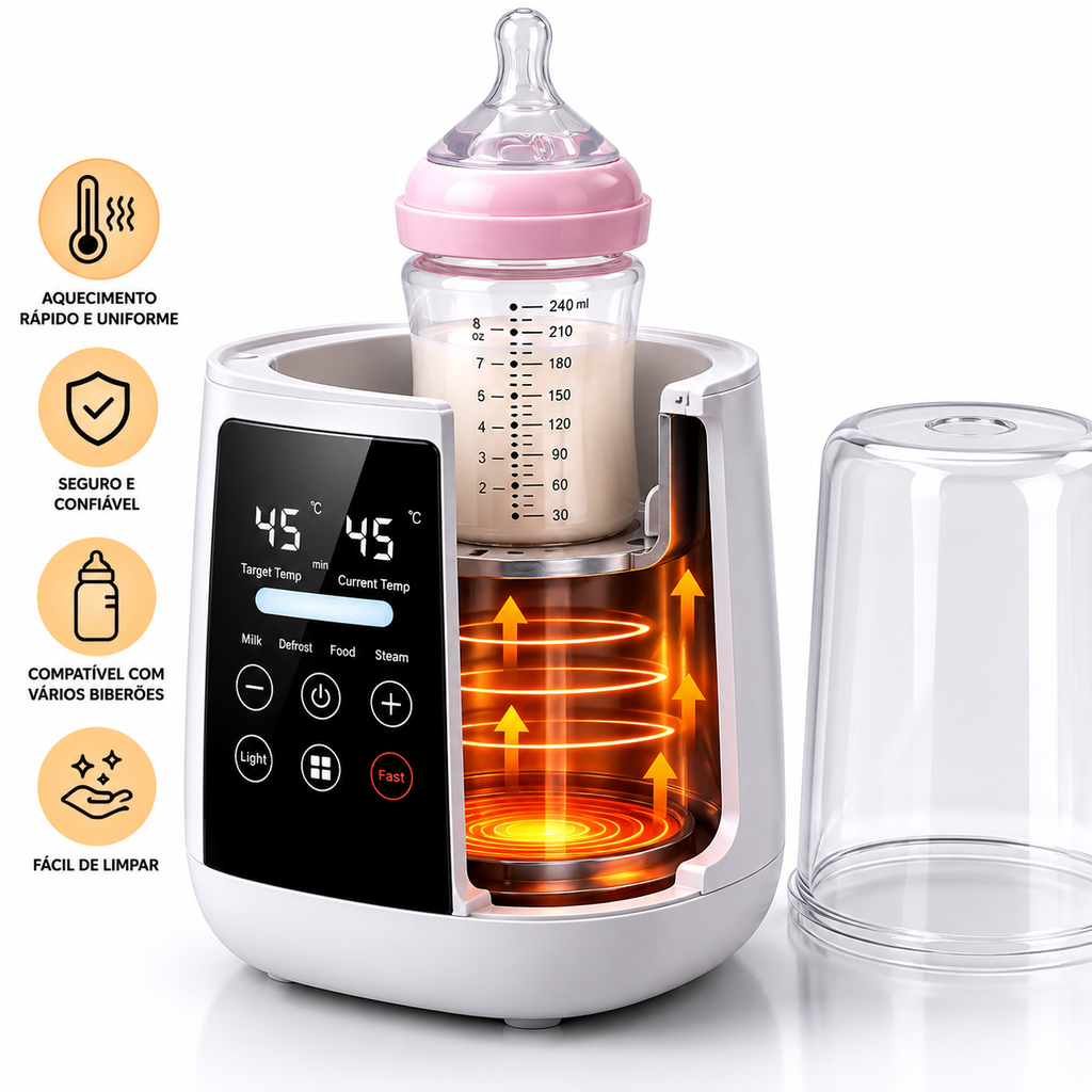 Aquecedor e Esterilizador de Biberões Digital 6 em 1 – Aylla & Co.