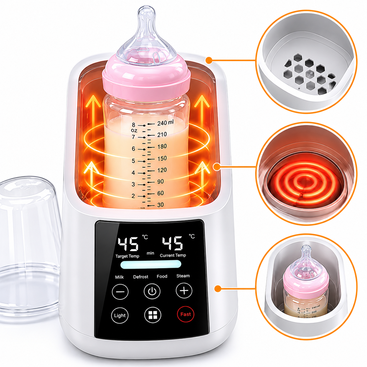 Aquecedor e Esterilizador de Biberões Digital 6 em 1 – Aylla & Co.