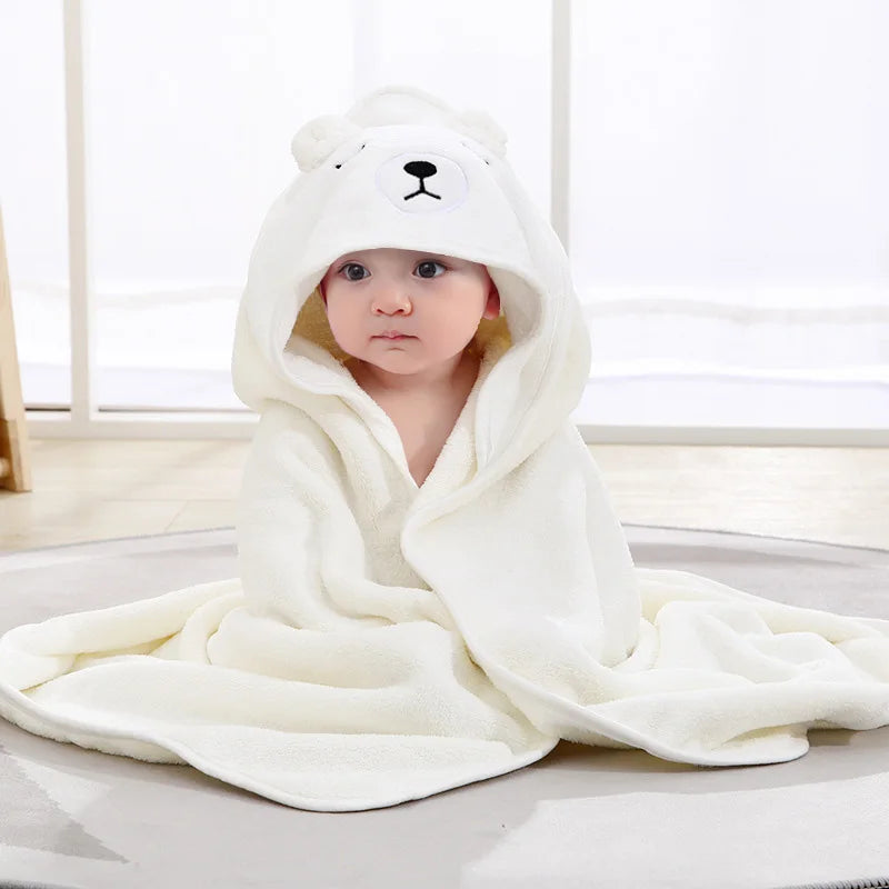 Toalla de baño con capucha para bebés