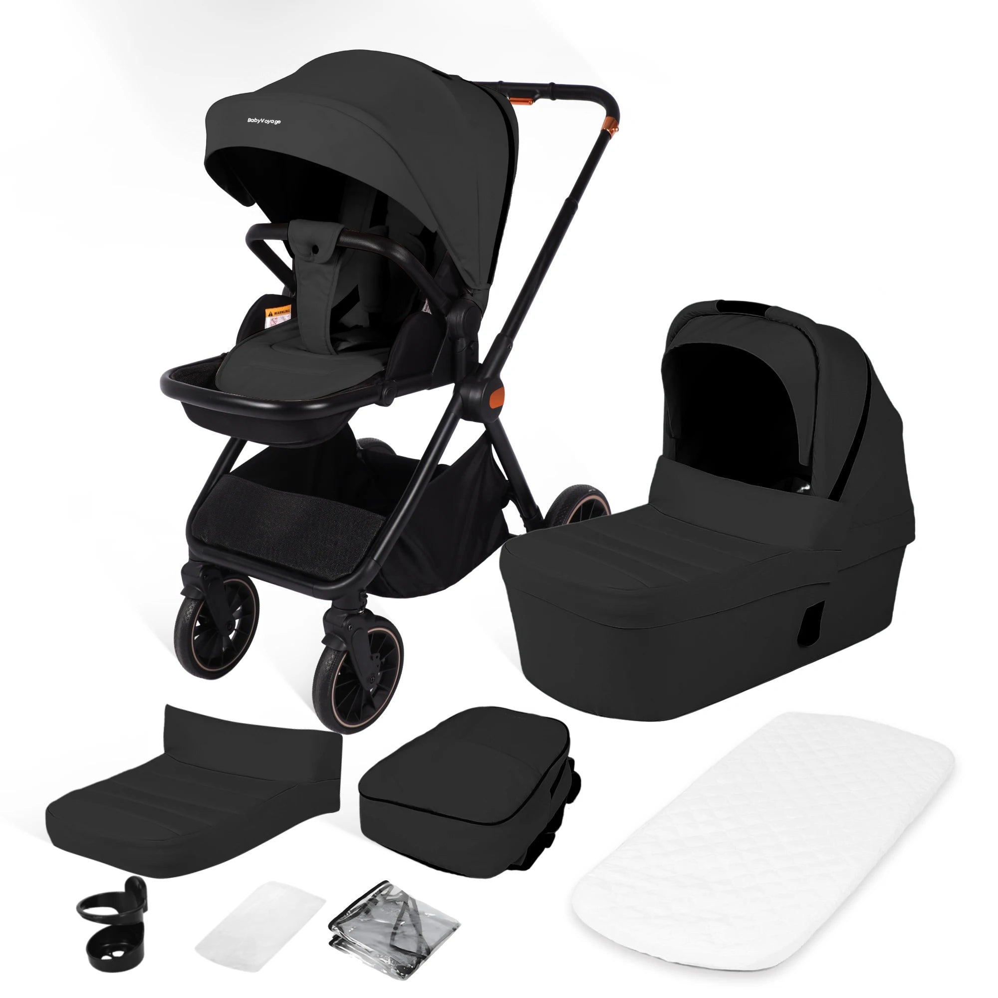 Cochecito de Bebé VistaPro 2 en 1 – Chasis Ultraligero y Asiento Elevado Anticontaminación
