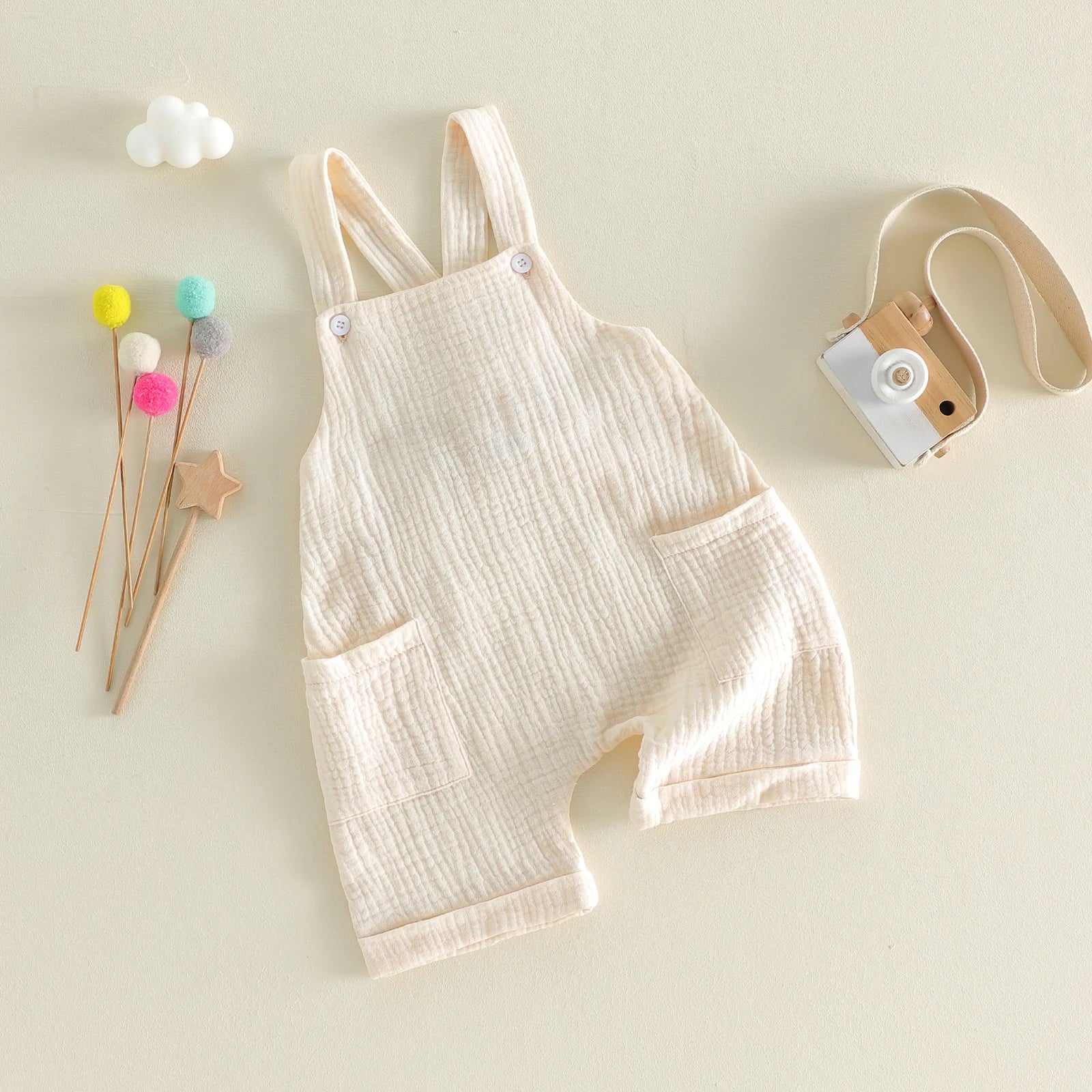 Macacão Infantil em Gaze de Algodão Soft – Aylla Summer