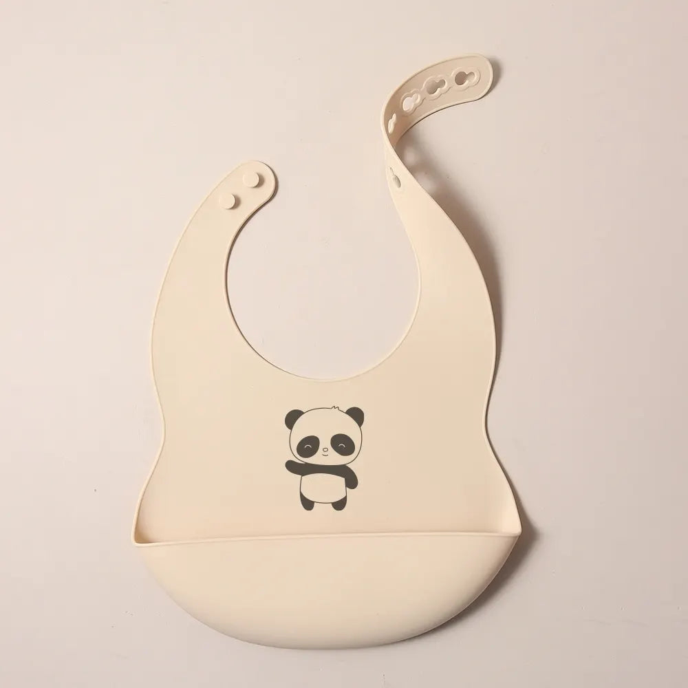 Babero de silicona personalizable con nombre