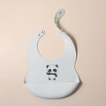 Babete de silicone personalizável com nome