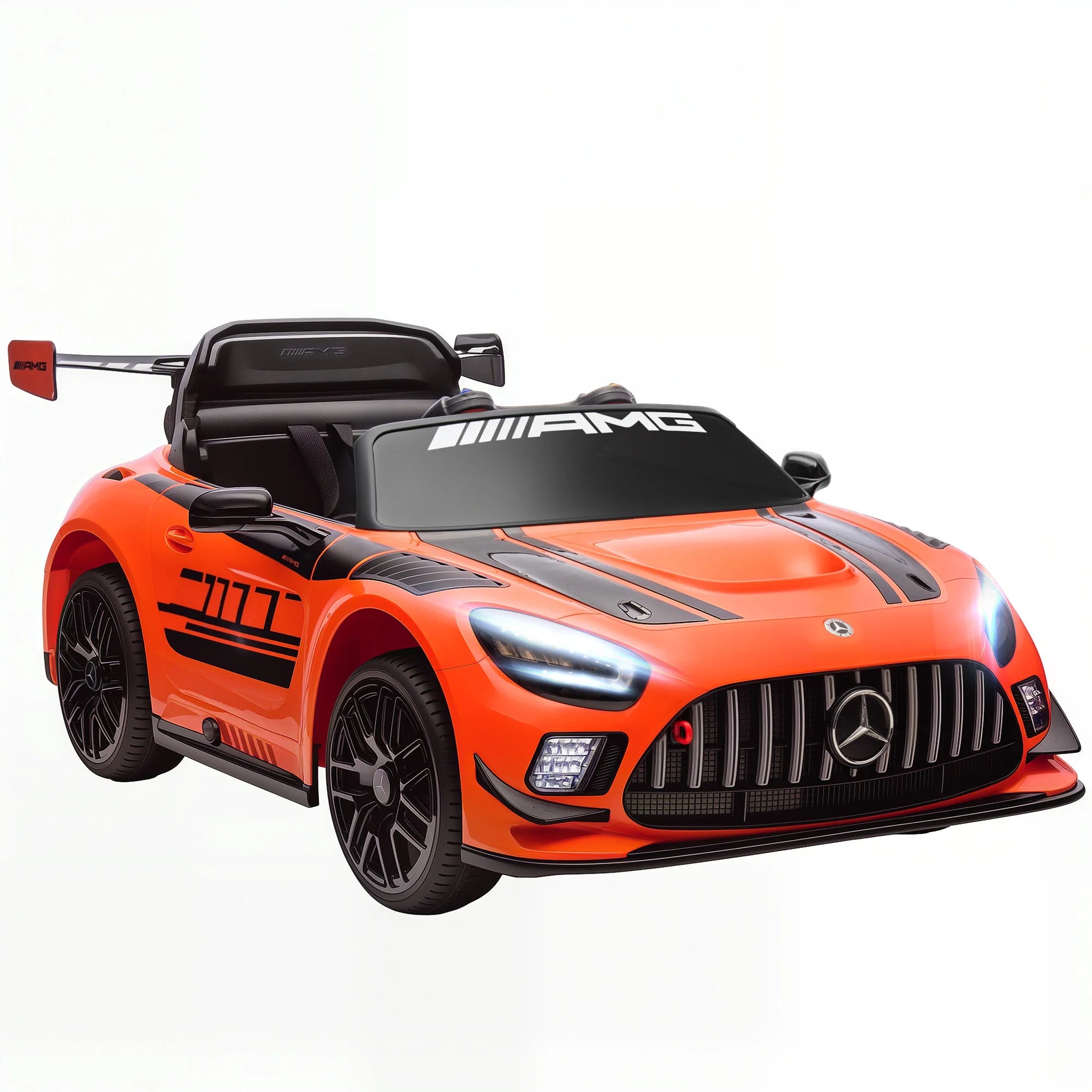 Carro Elétrico Infantil Mercedes-AMG GT3 Evo – Comando Remoto, Motor Duplo e Sons Reais