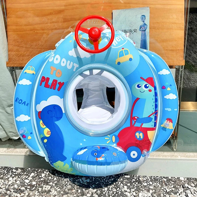 Flotador de bebé con sombra para bañera