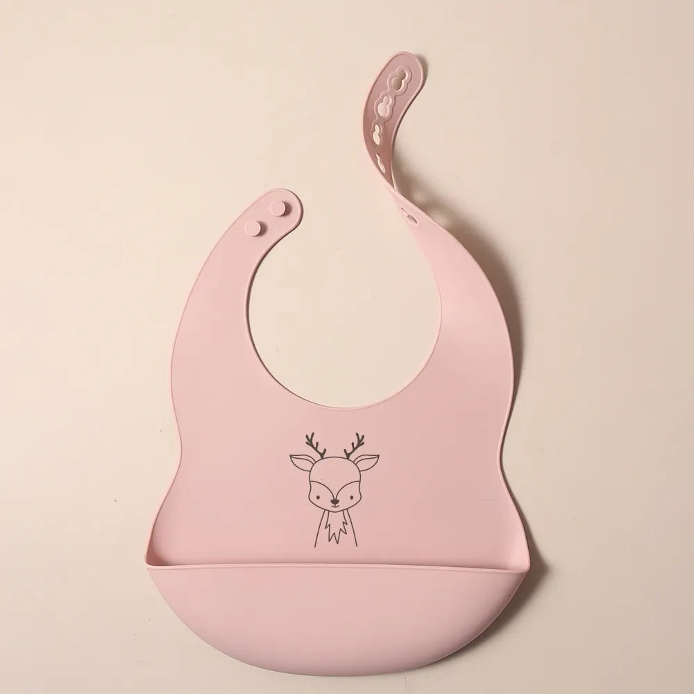 Babero de silicona personalizable con nombre