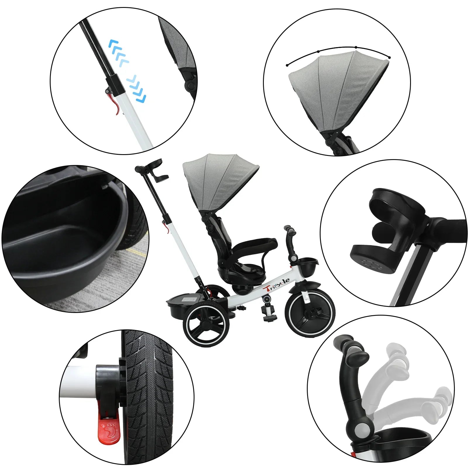 Carrinho Triciclo Evolutivo 6 em 1 – Aylla Explore Trike