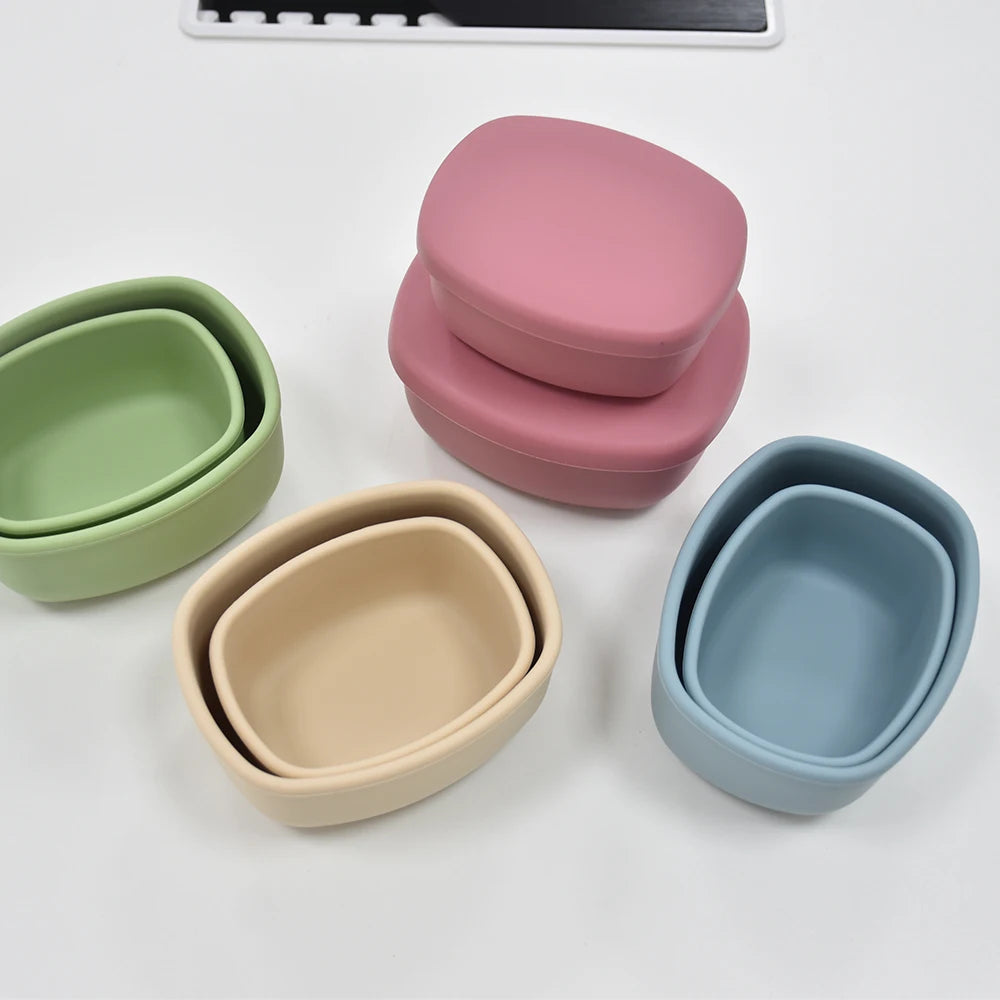 Caixas de armazenamento em silicone para snacks
