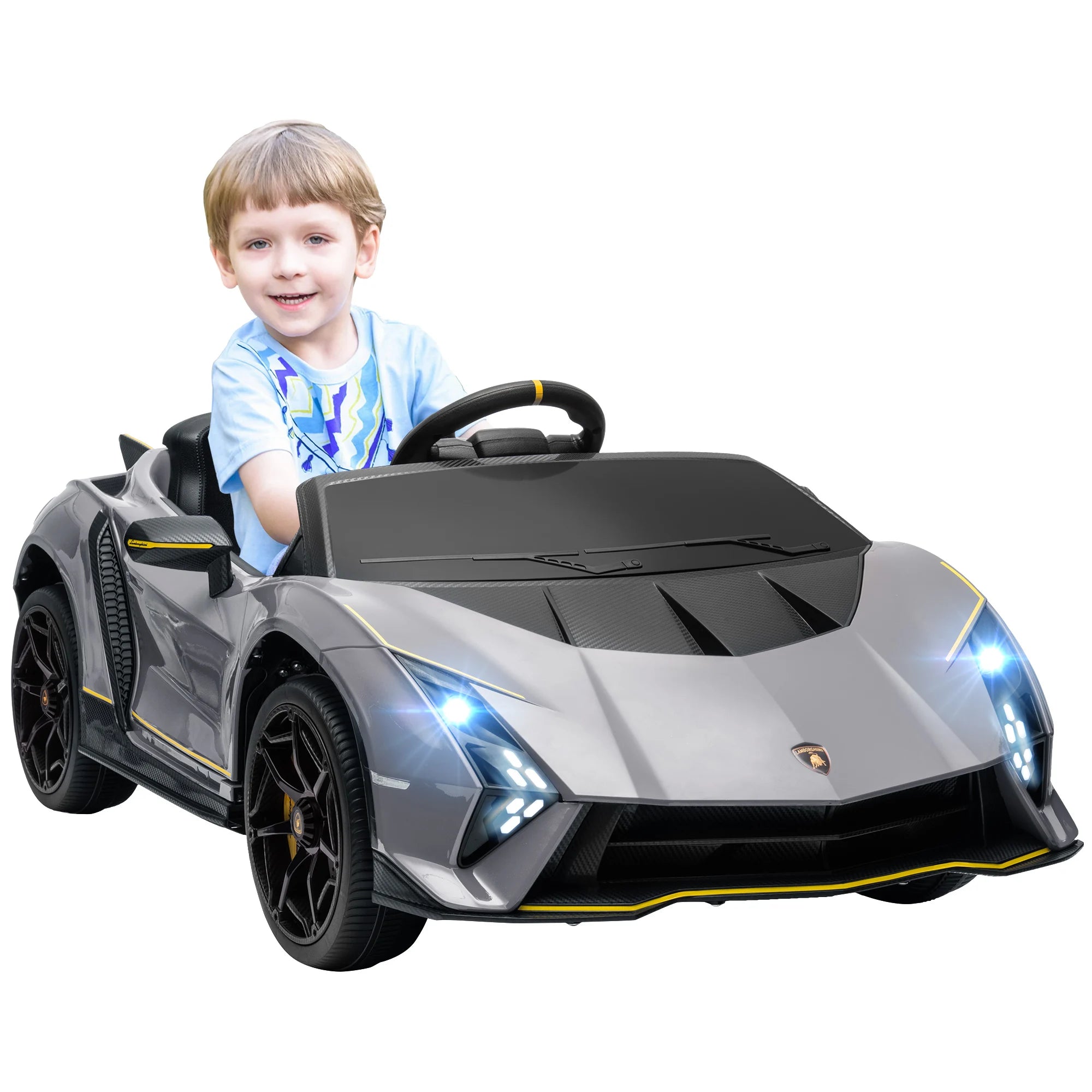 Coche Eléctrico Infantil Lamborghini Sián Auténtico – Control Parental, Faros LED y Sonido Premium
