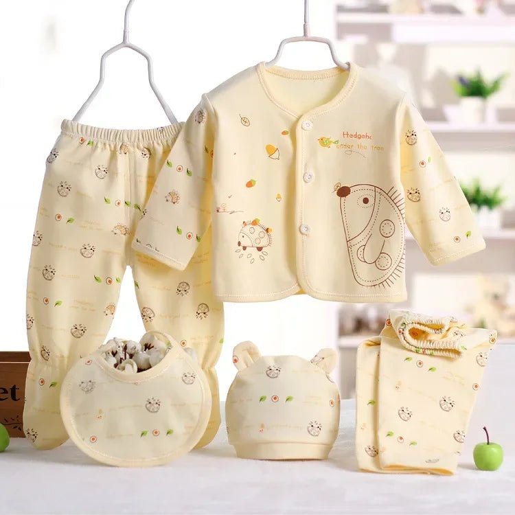 Conjunto de ropa para bebé erizo 5 piezas