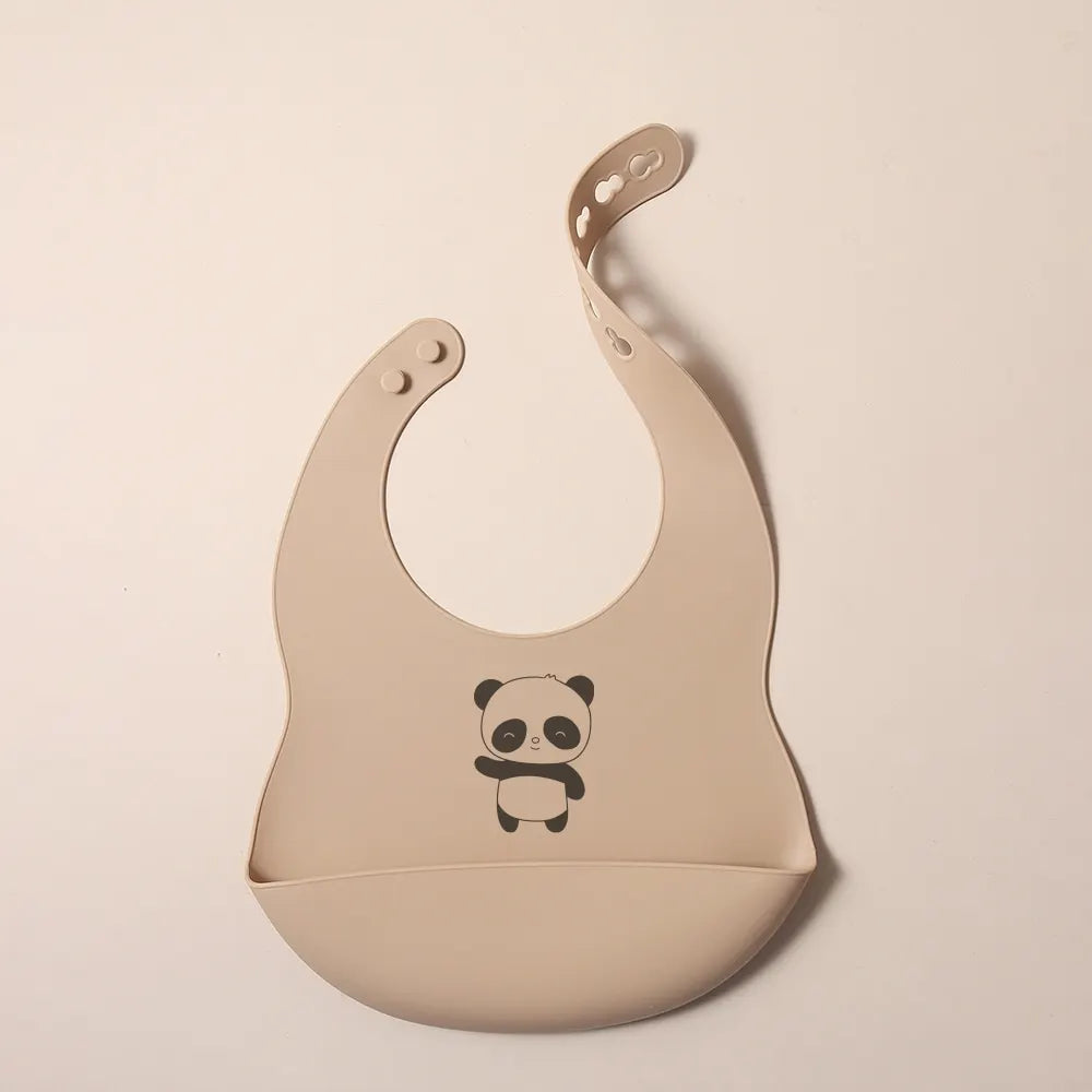 Babero de silicona personalizable con nombre