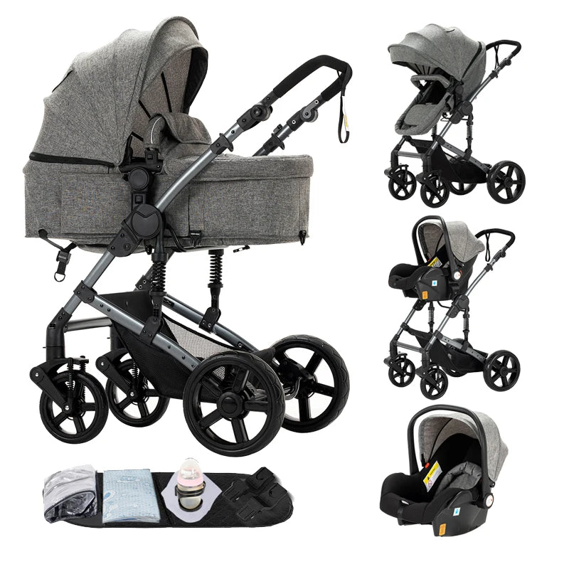 Cochecito de bebé Urban Luxury 3 en 1 – Black & Gold Edition