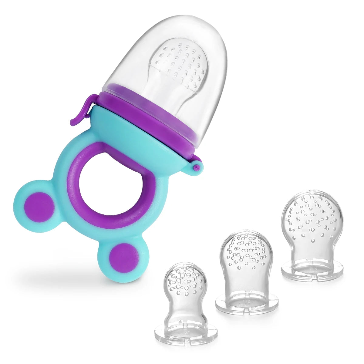 Chupeta Alimentadora e Mordedor de Silicone 3-em-1 (compre 1 leve 2)