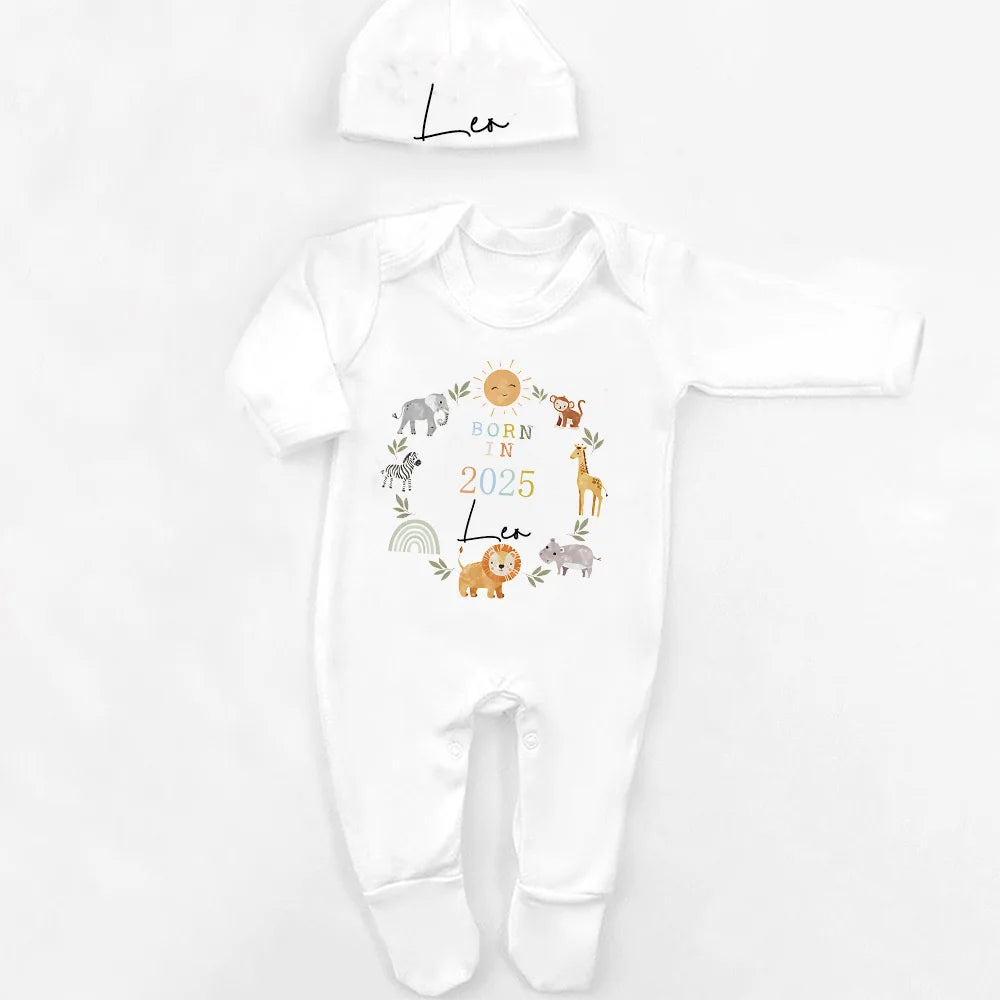 Conjunto personalizado de saída para bebé