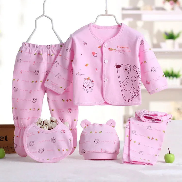 Conjunto de ropa para bebé erizo 5 piezas