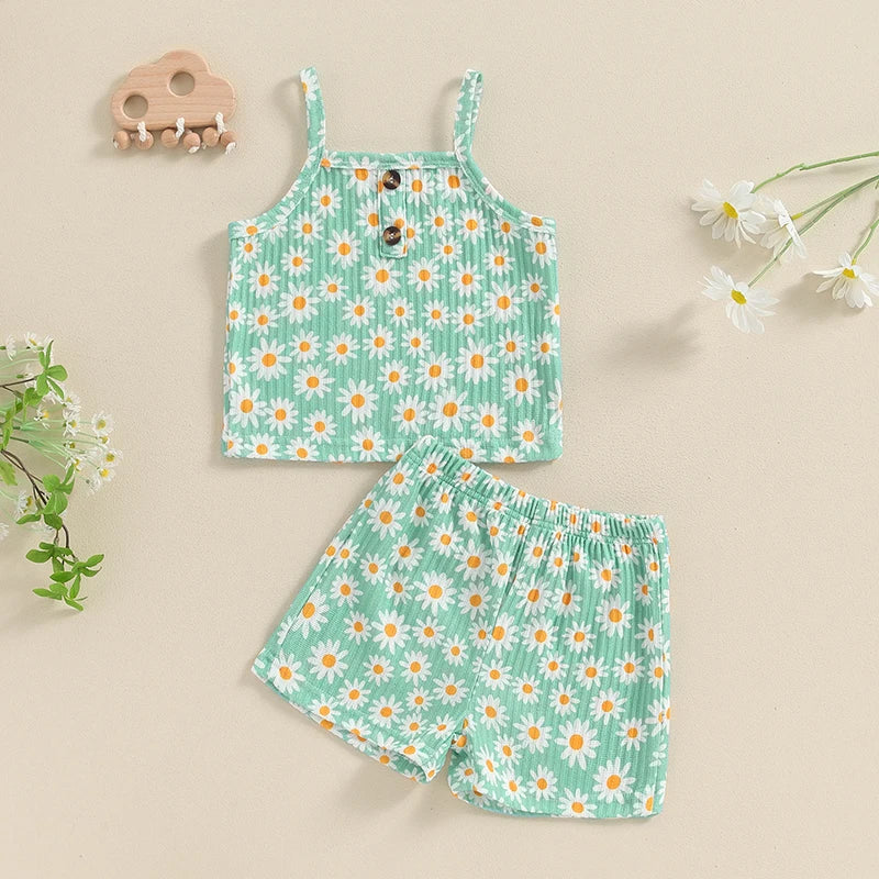 Conjunto Infantil de 2 Peças Daisy Summer – Aylla & Co.