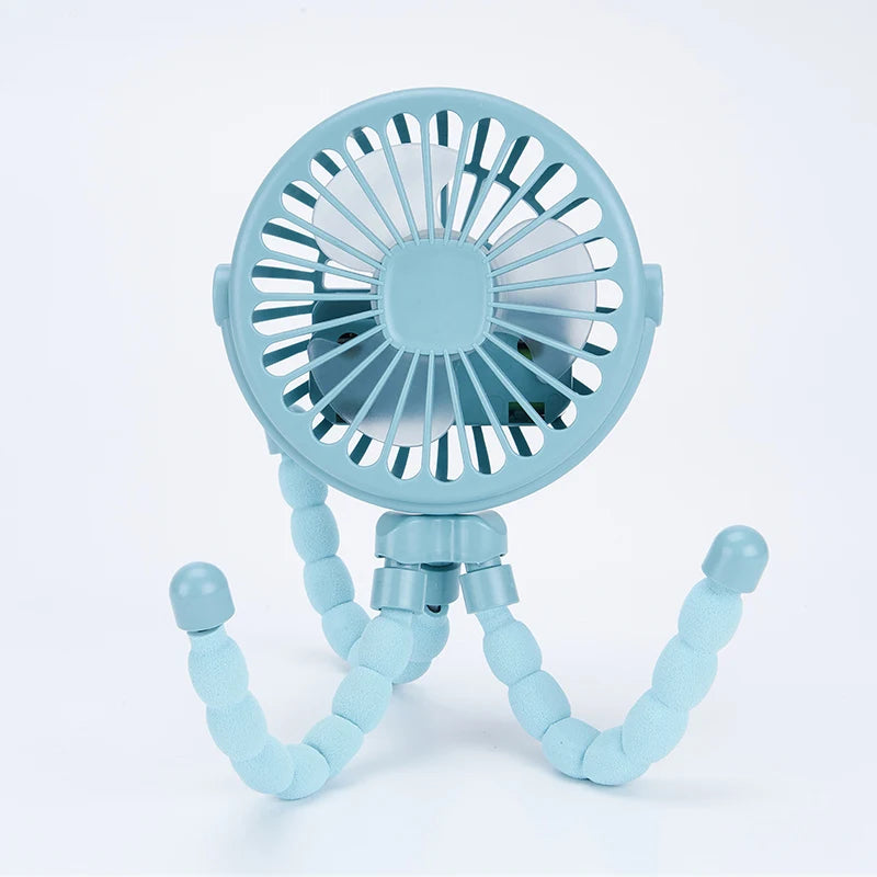 Mini Ventilador Portátil FreshBaby – Trípode Flexible para Cochecito y Silla de Coche