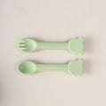 Talheres de silicone em formato de urso