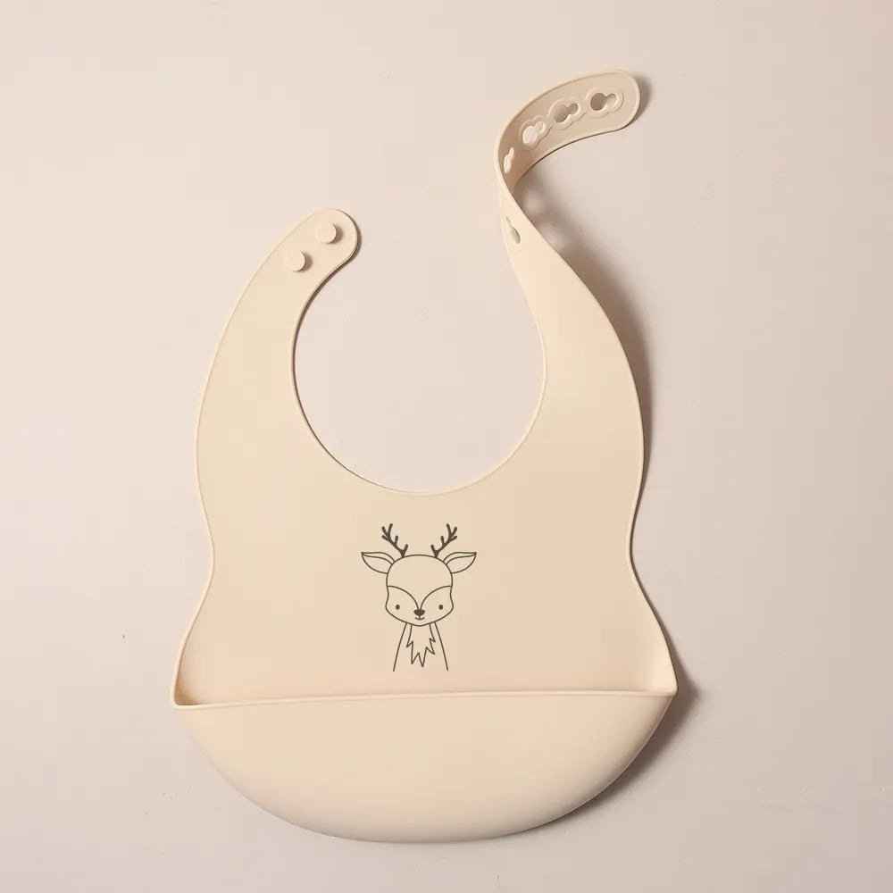 Babero de silicona personalizable con nombre