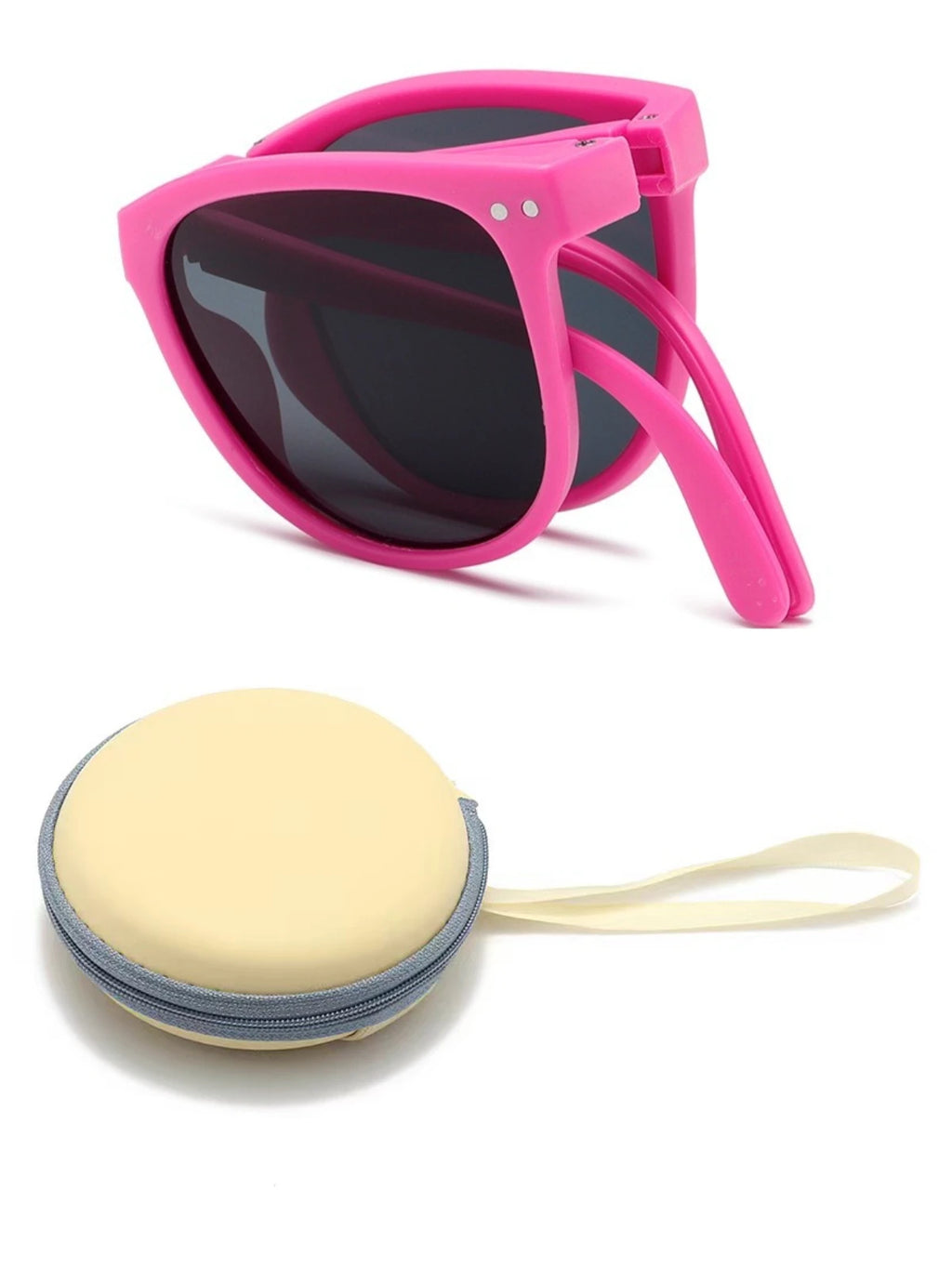 Óculos de Sol Dobráveis Infantis FlexGlow – Proteção UV400 + Estojo de Viagem Incluído