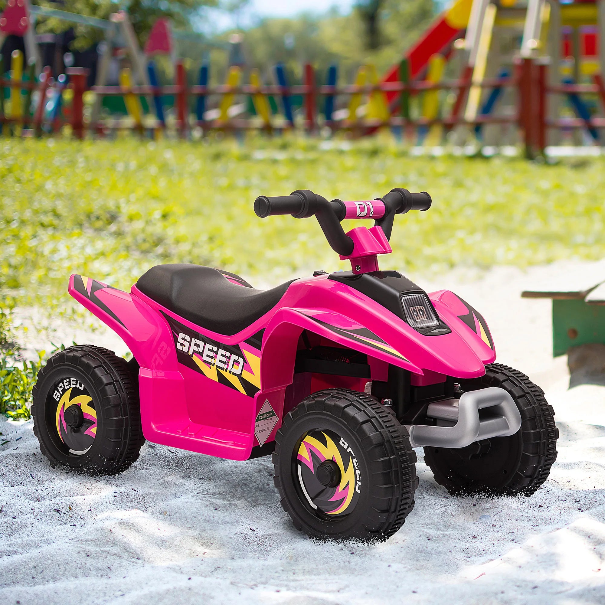 Moto4 Elétrica Infantil Homcom 6V – Quad Todo-o-Terreno com Marcha-Atrás (18-36 meses)
