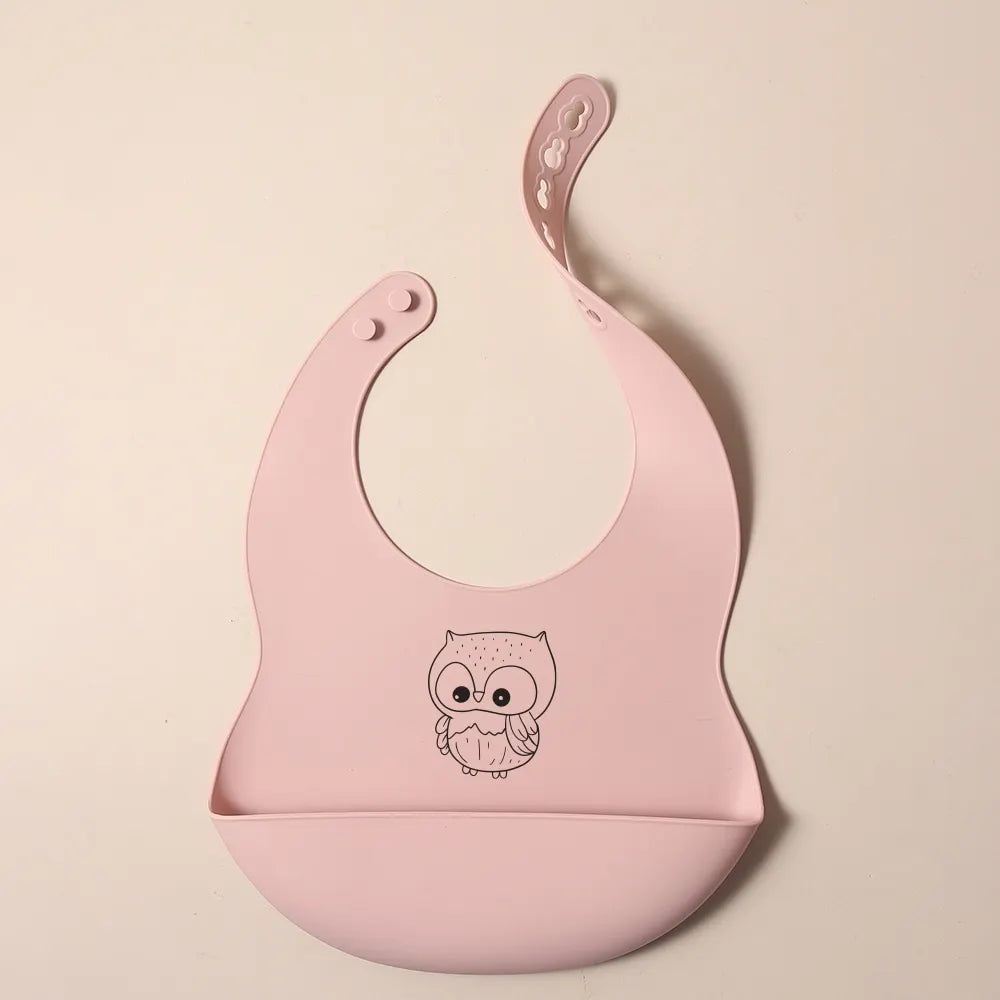 Babero de silicona personalizable con nombre