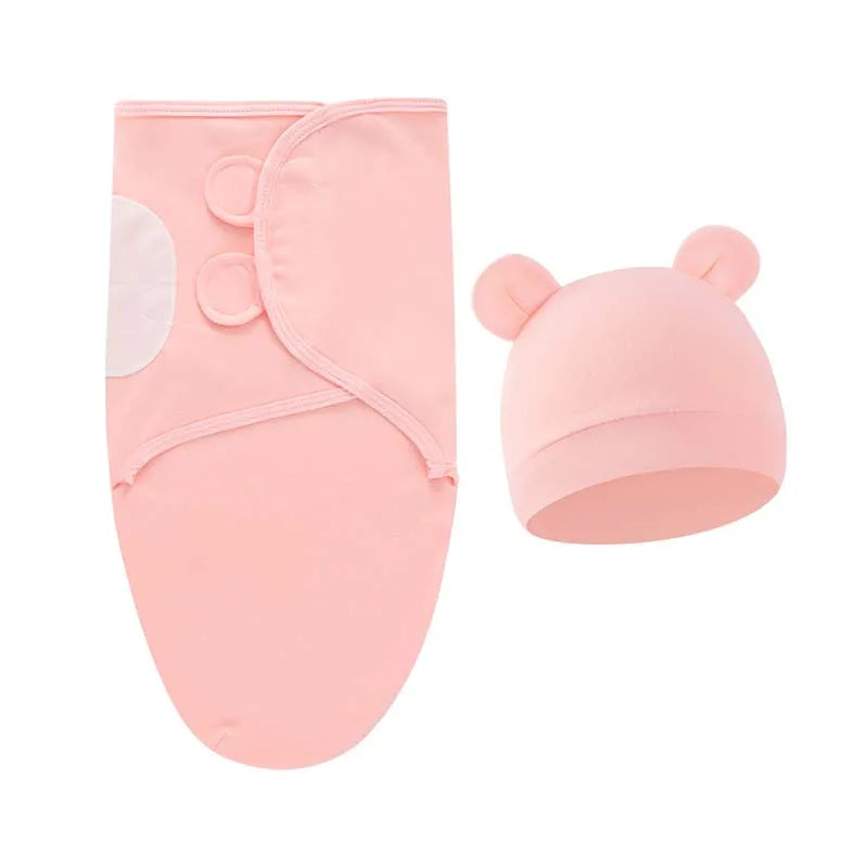 Conjunto de manta y gorro para recién nacido