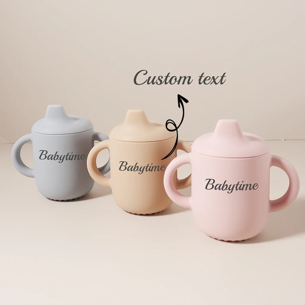 Copo personalizável em silicone para bebés