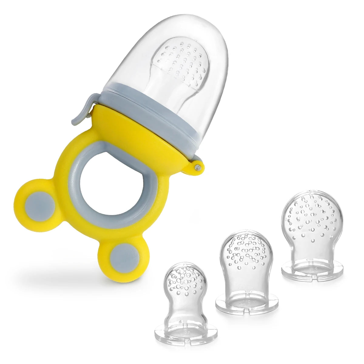 Chupeta Alimentadora e Mordedor de Silicone 3-em-1 (compre 1 leve 2)