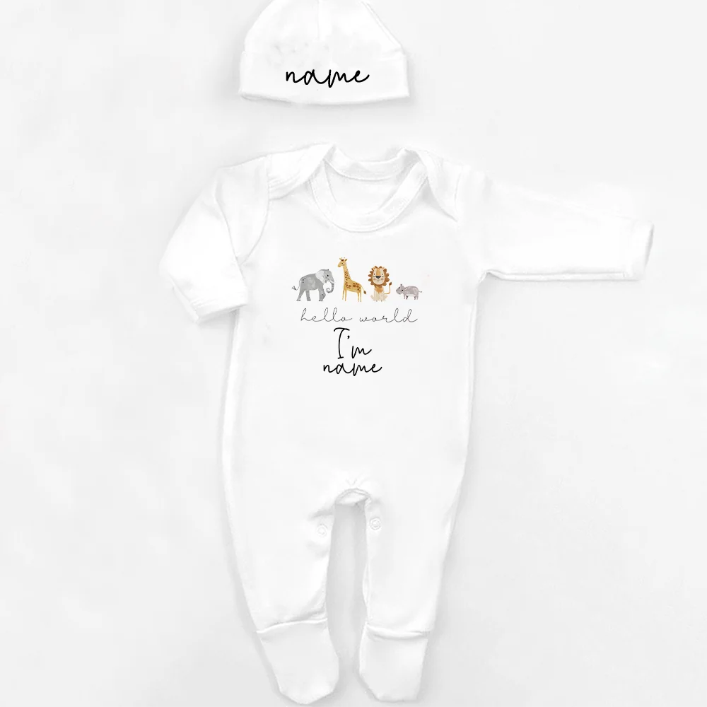 Conjunto personalizado de primera puesta para bebé