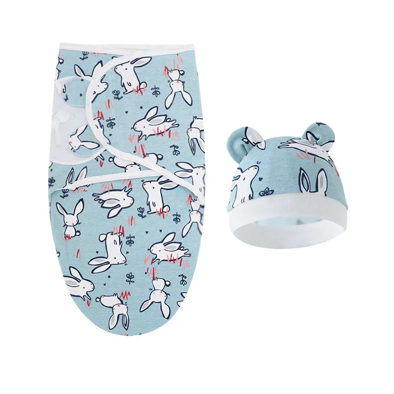 Conjunto de manta y gorro para recién nacido