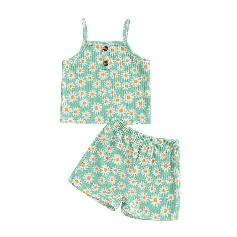 Conjunto Infantil de 2 Piezas Daisy Summer – Aylla & Co.