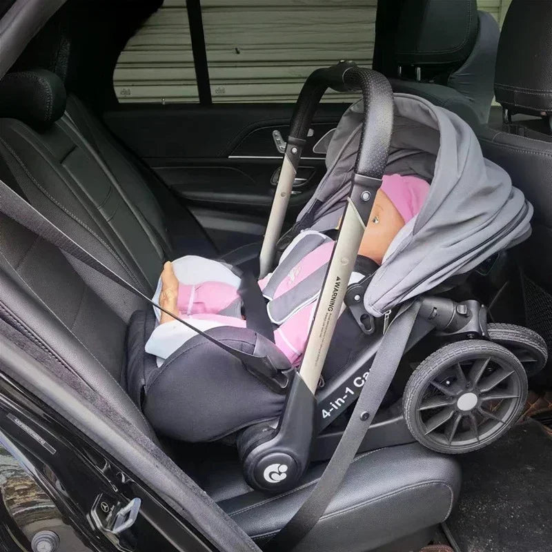 Carrinho de Bebé Avant-Garde 3 em 1 – Luxo, Segurança e Agilidade Citadina