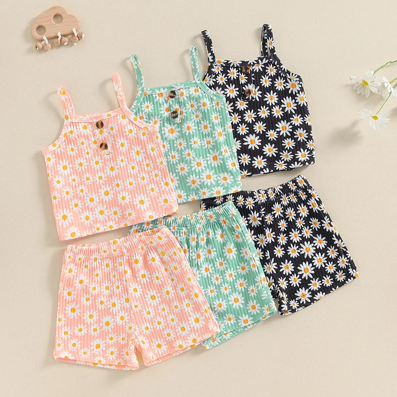 Conjunto Infantil de 2 Peças Daisy Summer – Aylla & Co.