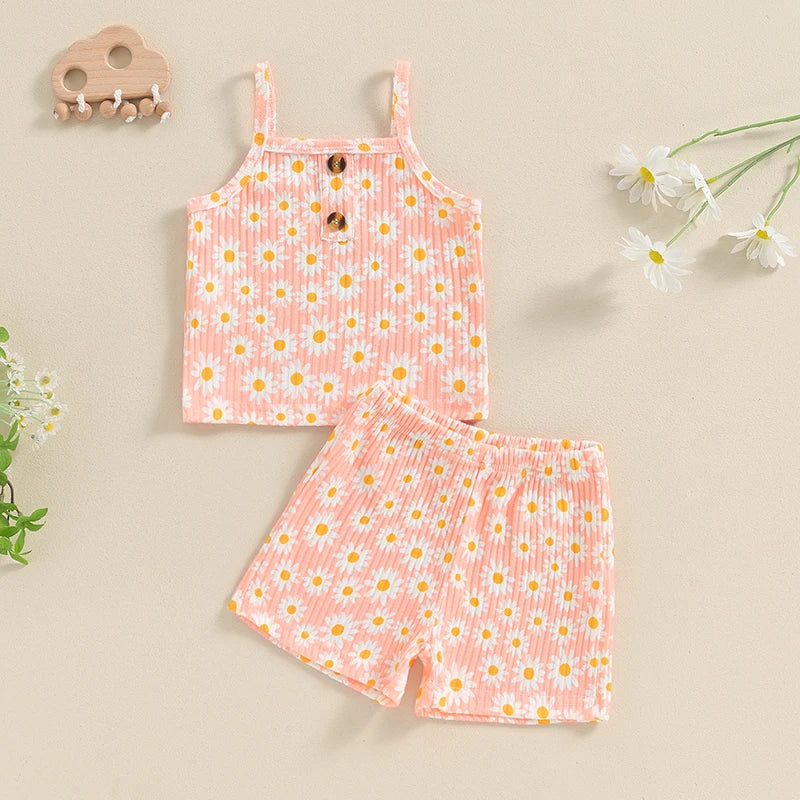Conjunto Infantil de 2 Peças Daisy Summer – Aylla & Co.