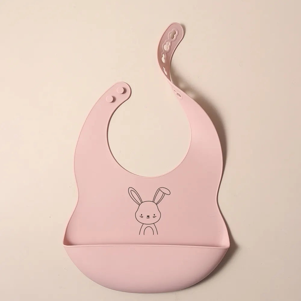 Babero de silicona personalizable con nombre