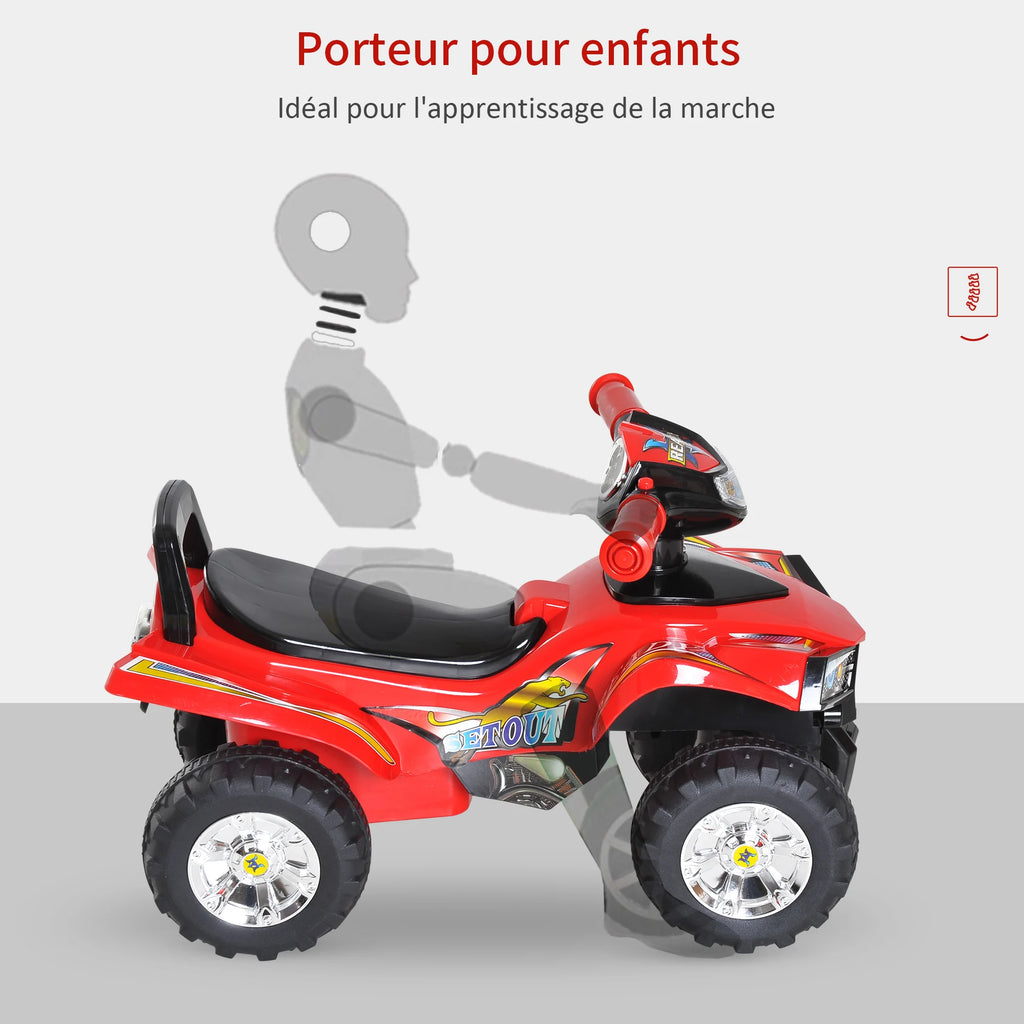 Moto4 Infantil Quad HOMCOM – Primeiras Aventuras com Luz e Som